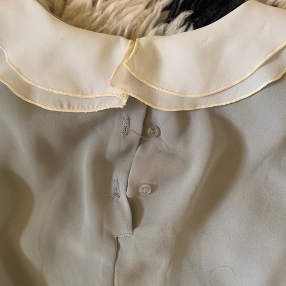 VINTAGE JONATHAN MARTIN PLEATED SKIRT + PETER PAN BLOUSE COORD SET - Picture 2 of 7